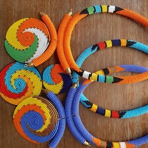 Hand beaded Kenyan Tribal Necklaces